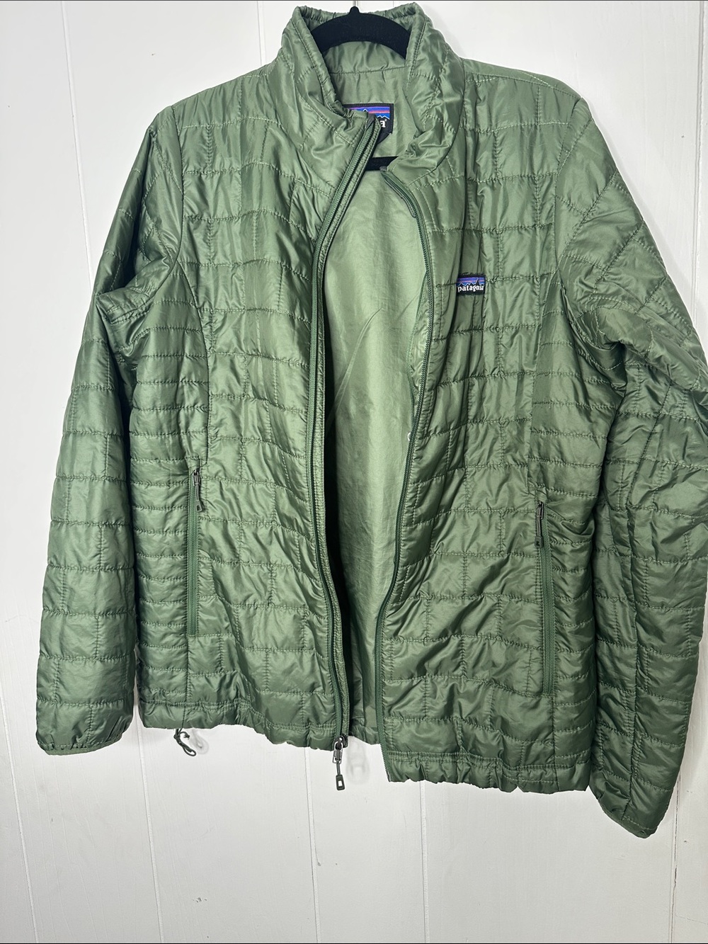 Patagonia Olive Quilted Lightweight Women's Puffer Jacket - Picture 14 of 14